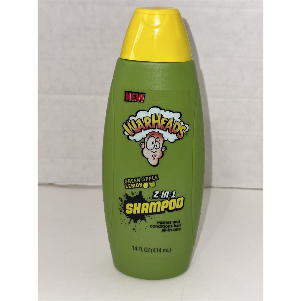 Warheads Green Apple Lemon 2 In 1 Shampoo 14 Oz‎ NEW A37